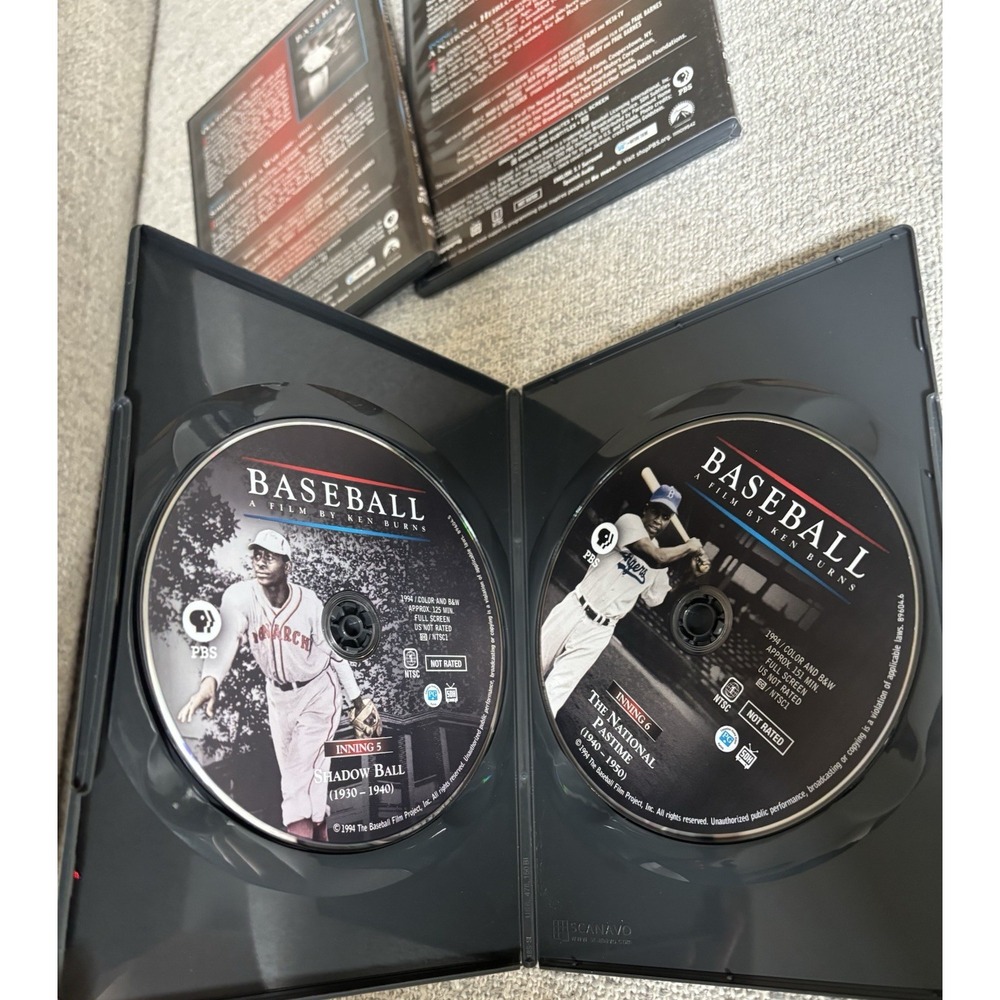 Baseball: A Film by Ken Burns Includes 10th Inning DVD Set 11 Discs PBS Films - Picture 10 of 13